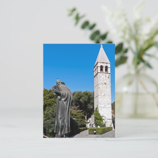 Gregory of Nin statue in Split - Dalmatien, Kroati Postkarte (Stehend Vorderseite)