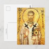Gregory of Nyssa Orthodox Icon Postkarte (Vorne/Hinten)