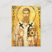 Gregory of Nyssa Orthodox Prayer Card Platzkarte (Vorderseite)