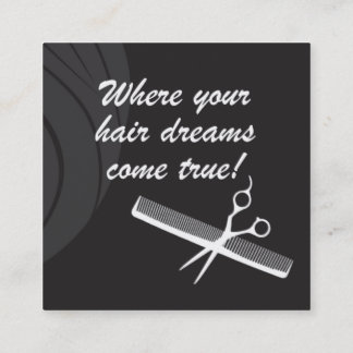 Gregory Tomos Salon Quadratische Visitenkarte