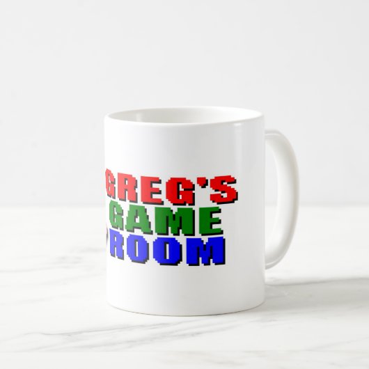 Greg's Game Room Logo Tasse 11 oz (VorderseiteRechts)
