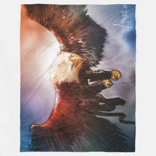 Greif-Decke Fleecedecke (Vorderseite)