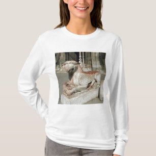 Greif, der auf einem Plinth, Mitte des 13. T-Shirt