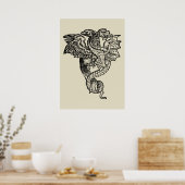 Greif & Drache Poster (Küche)