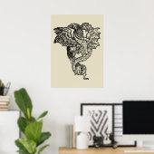 Greif & Drache Poster (Heimbüro)