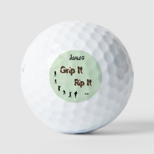Greif es - Reiss es - Anpassbar Golfball (Vorderseite)