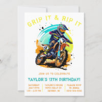 Greif es und rippe es! Motocross, Dirt Bike Geburt