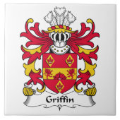 Greif-Familienwappen Fliese (Vorderseite)
