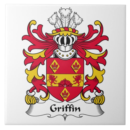 Greif-Familienwappen Fliese (Vorderseite)
