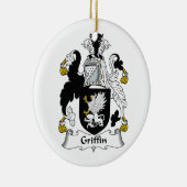 Greif-Familienwappen Keramik Ornament (Rechts)