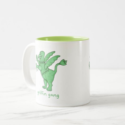 Greif-Gruppe Zweifarbige Tasse (Vorderseite Links)