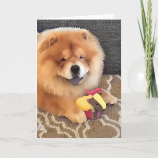 GREIF heARTdog Chow-Chow Karte (Vorderseite)
