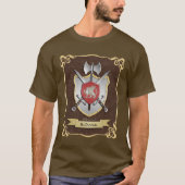 Greif-Kampf-Wappen Brown T-Shirt (Vorderseite)