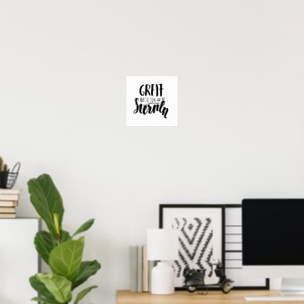 "Greif nach den Sternen" handgeschiebener Spruch Poster Zazzle.de