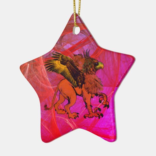 Greif-Stern-Verzierung #1 Keramik Ornament (Links)