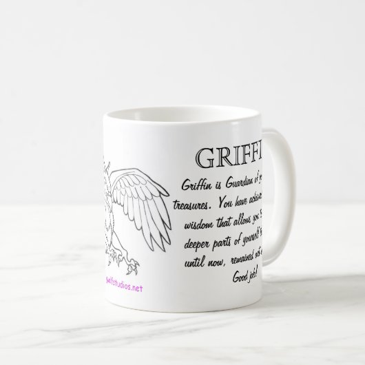 Greif-Totem-Tasse Kaffeetasse (VorderseiteRechts)
