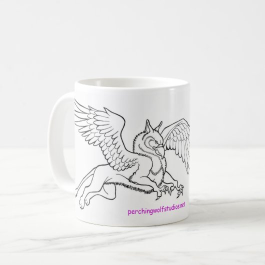 Greif-Totem-Tasse Kaffeetasse (Vorderseite Links)