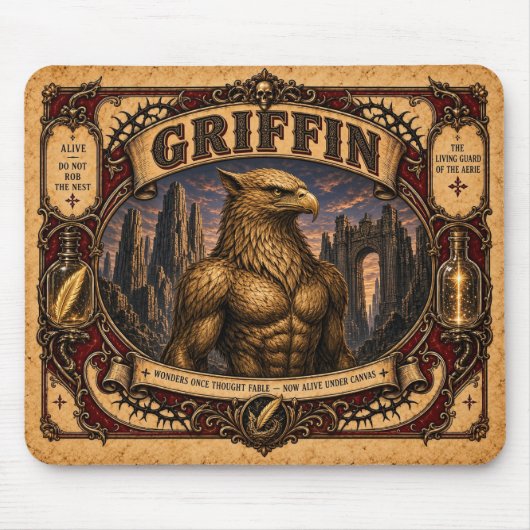 Greif, Vintage-Circus-Monster Mousepad (Vorne)