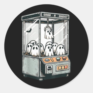 Greife einen Geist Klauenmaschine Arcade Lustiges Runder Aufkleber