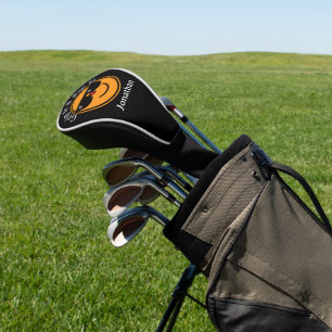Greife es und rippe es Orange Happy Face Sonnenbri Golf Headcover