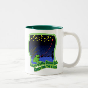 greife nach den Sternen Zweifarbige Tasse