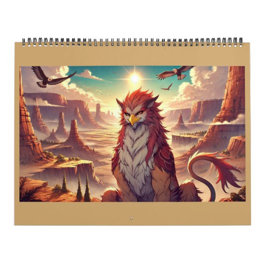 Greifen, Drachen und desolate Landschaften Kalender (Titelbild)
