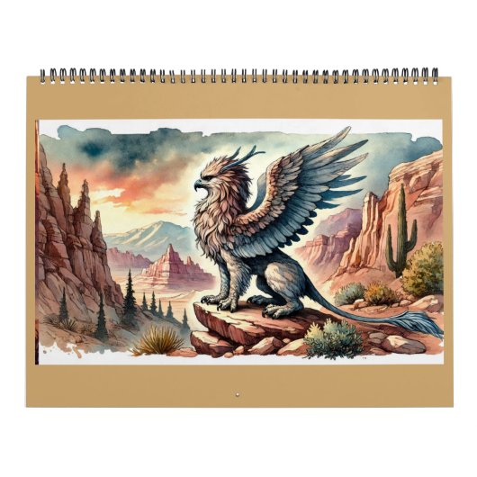Greifen, Drachen und desolate Landschaften Kalender (Titelbild)
