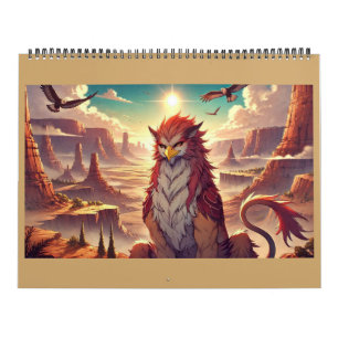 Greifen, Drachen und trostlose Landschaften Kalender