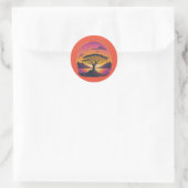 Greifen Sie den Ruhm." Runder Aufkleber (Tasche)