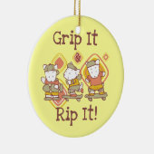 Greifen Sie es und zerreißen Sie es Skateboarding Keramikornament (Rechts)