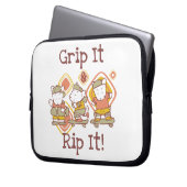 Greifen Sie es und zerreißen Sie es Skateboarding Laptopschutzhülle (Vorderseite Links)