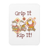 Greifen Sie es und zerreißen Sie es Skateboarding Magnet (Vertikal)