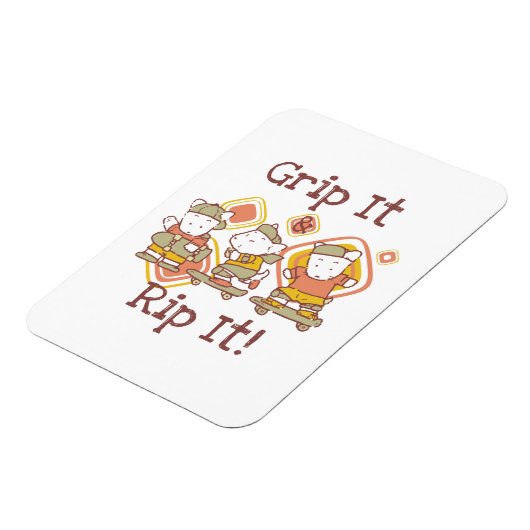 Greifen Sie es und zerreißen Sie es Skateboarding Magnet (Linke Seite)