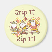 Greifen Sie es und zerreißen Sie es Skateboarding Magnet (Vorne)