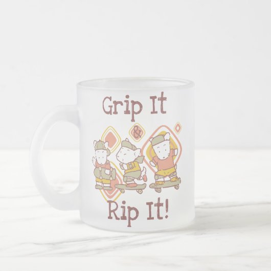 Greifen Sie es und zerreißen Sie es Skateboarding Mattglastasse (Links)