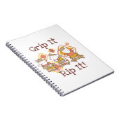 Greifen Sie es und zerreißen Sie es Skateboarding Notizblock (Rechte Seite)