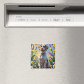 Greifgesichtsblumen aus Griffon-Frühlingsblumen Magnet (In Situ (Geschirrspüler))