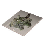 Greifkopf, Fragment eines Kesselzubehörs, f Fliese (Seite)