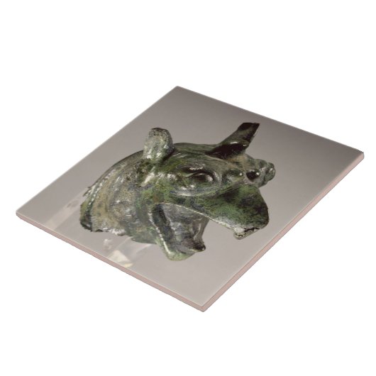 Greifkopf, Fragment eines Kesselzubehörs, f Fliese (Seite)