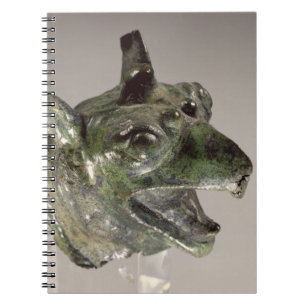 Greifkopf, Fragment eines Kesselzubehörs, f Notizblock