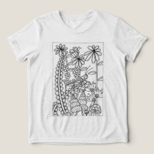 Greifkunde mit Fantasie-Blume Tri-Blend Shirt