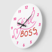 Greifmädchenboss Rosa Große Uhr (Winkel)