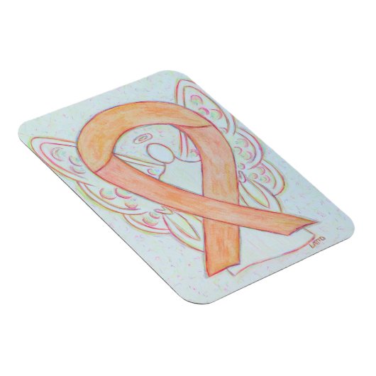Greifmagnete für die Peach Awareness Ribbon Guardi Magnet (Rechte Seite)