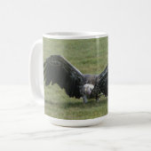 Greifvogel aus offenen Flügeln Foto wild lebender  Kaffeetasse (Vorderseite Links)