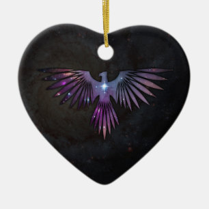 Greifvogel Keramik Ornament