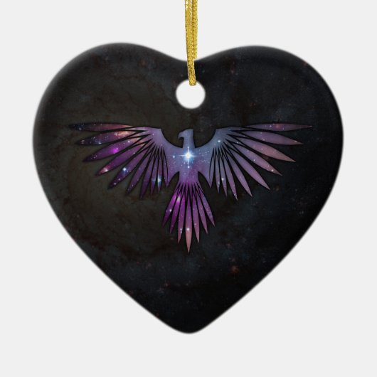 Greifvogel Keramik Ornament (Vorne)