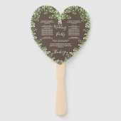 Greige Eukalyptus Herbst Herbst Gestalt Fächer (Rückseite)