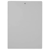 Greige Luxury Serif Personalized Custom Name Klemmbrett (Rückseite)