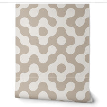 Greige-Mid-Century-Modern geometrische organische