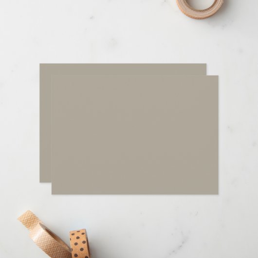 Greige Mitteilungskarte (Vorderseite/Rückseite Beispiel)